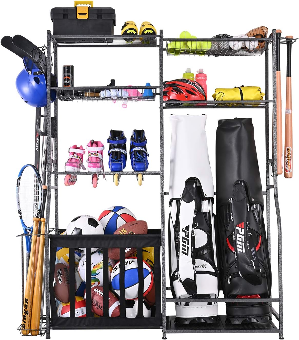 Golf Equipment Garage Storage - Suporte de Armazenamento de Equipamentos Esportivos
