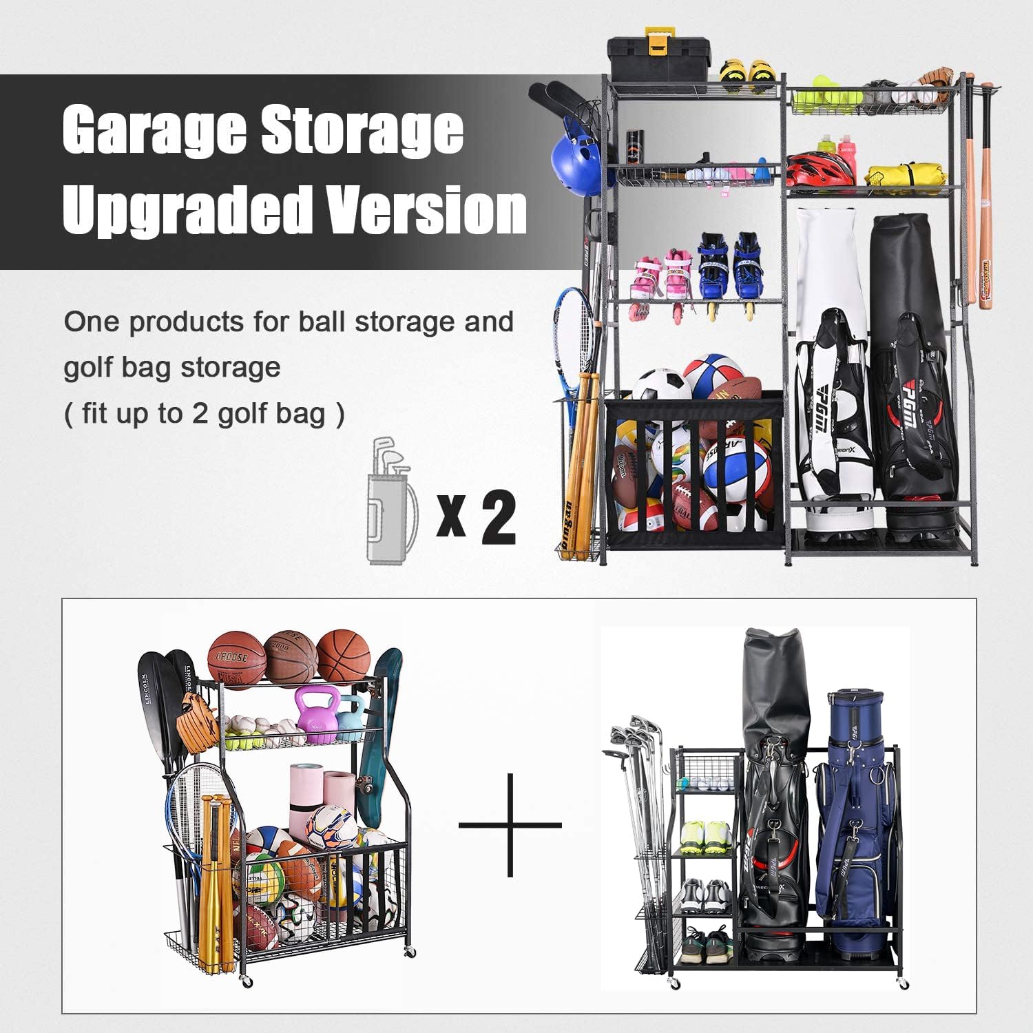 Suporte de Armazenamento de Eq - Golf Equipment Garage Storage avaliação e preço