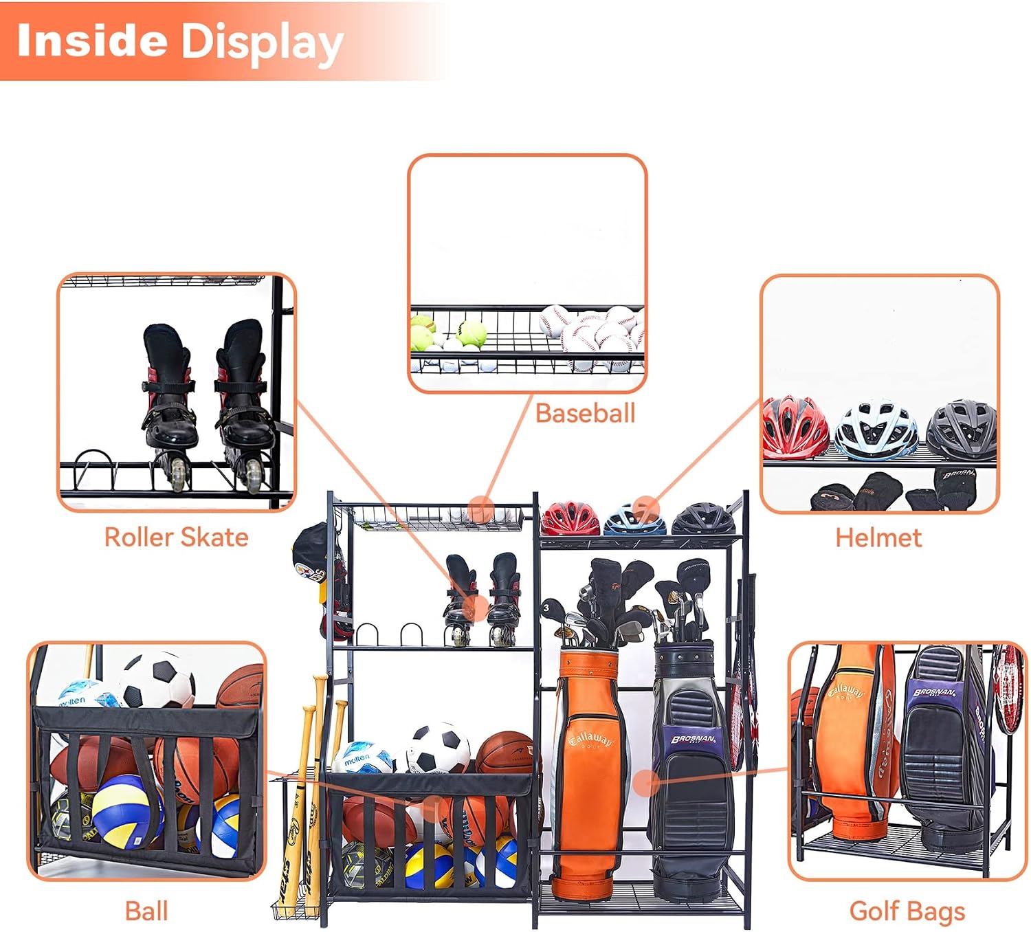 Suporte de Armazenamento para  - Golf Equipment Garage Storage avaliação e preço