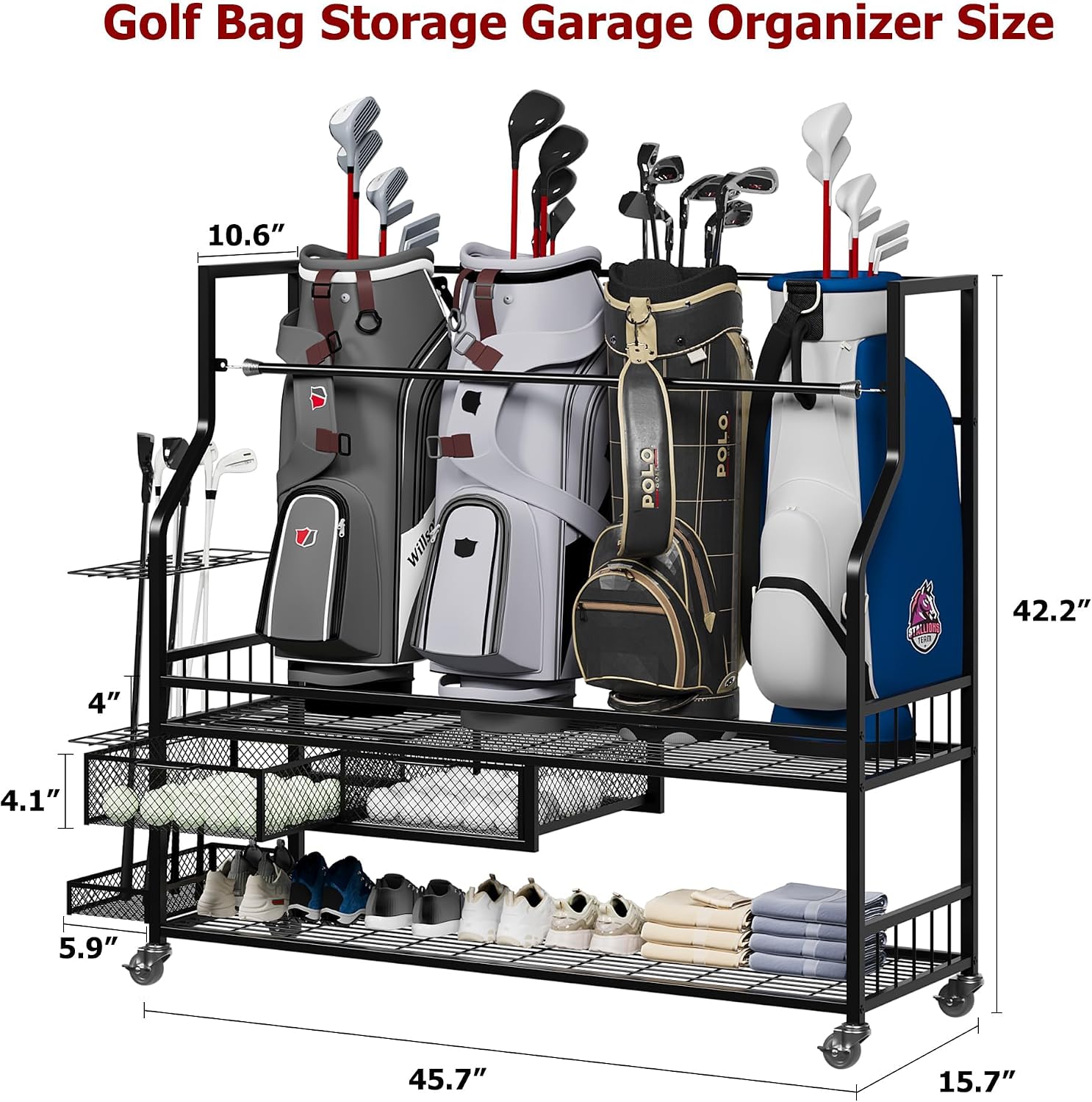 Organizador de Garagem para Bo - Golf Equipment Garage Storage avaliação e preço